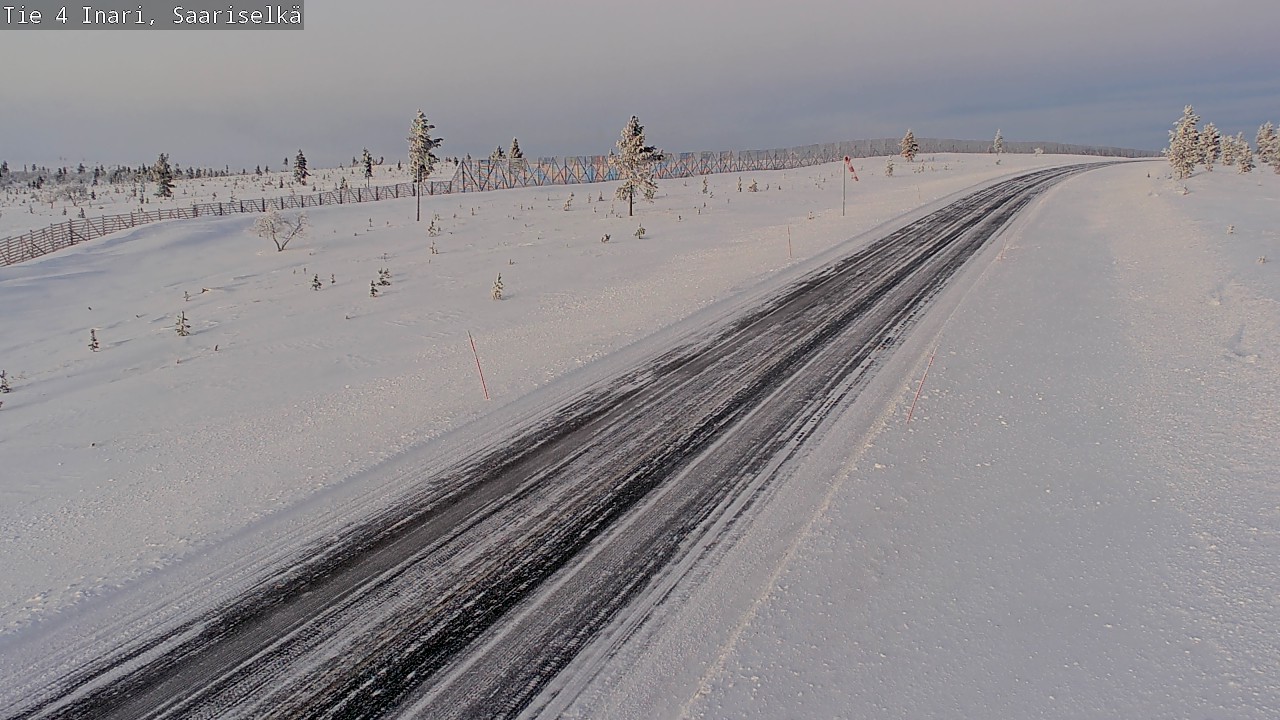 Weather Camera Image Väg 4 Enare, Saariselkä, Kaunispää, Inari, Lappi