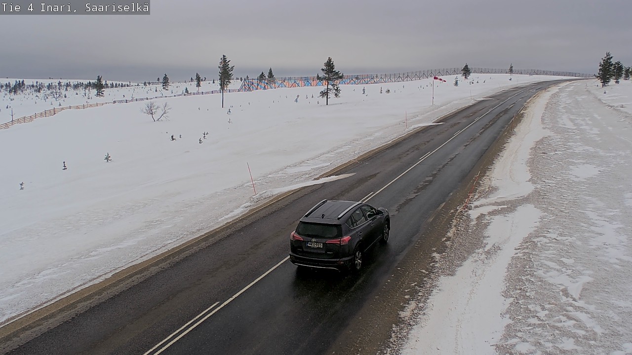 Weather Camera Image Road 4 Inari, Saariselkä, Kaunispää, Inari, Lappi