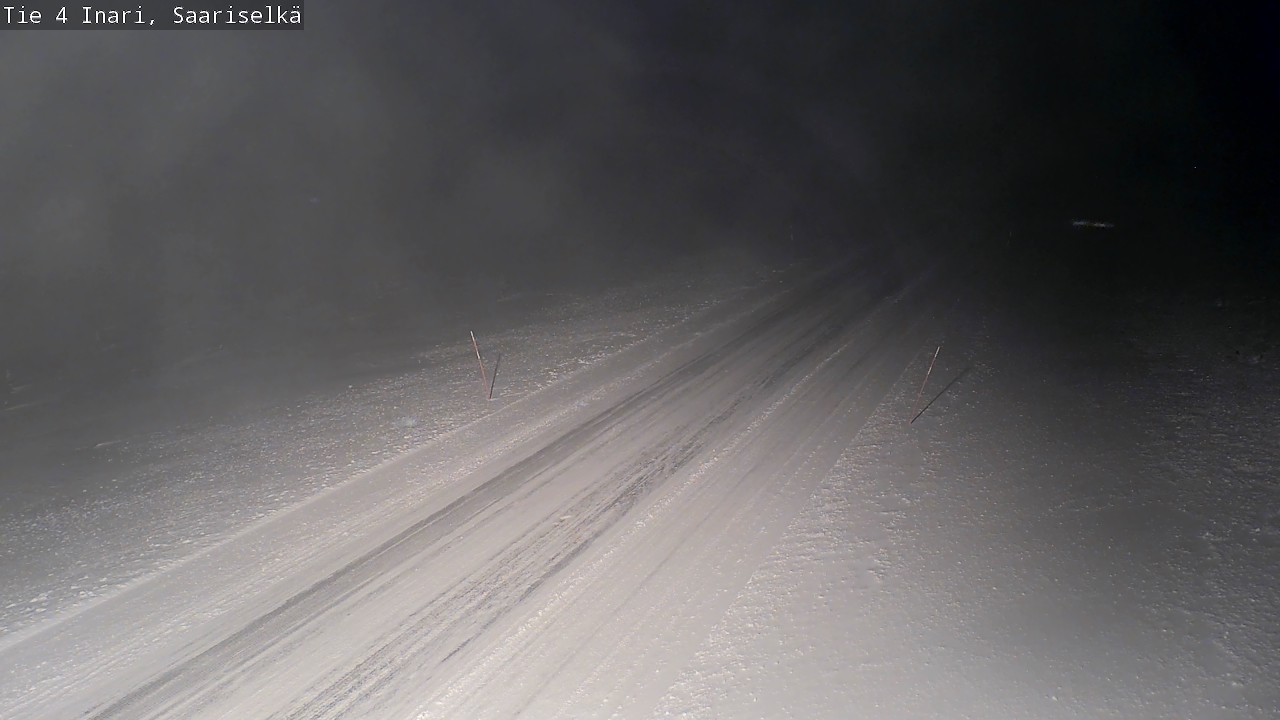 Weather Camera Image Road 4 Inari, Saariselkä, Kaunispää, Inari, Lappi