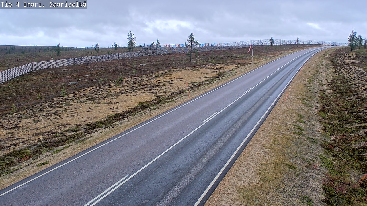 Weather Camera Image Väg 4 Enare, Saariselkä, Kaunispää, Inari, Lappi