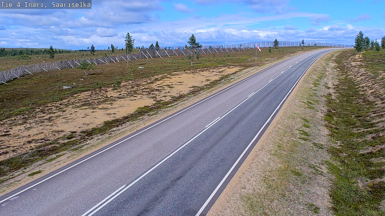 Weather Camera Image Road 4 Inari, Saariselkä, Kaunispää, Inari, Lappi