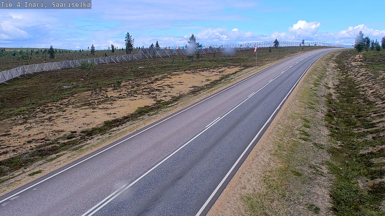 Weather Camera Image Väg 4 Enare, Saariselkä, Kaunispää, Inari, Lappi