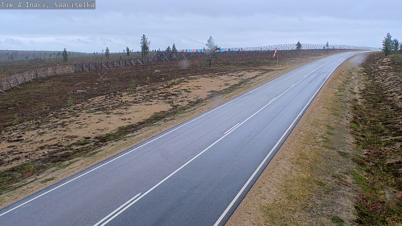 Weather Camera Image Väg 4 Enare, Saariselkä, Kaunispää, Inari, Lappi
