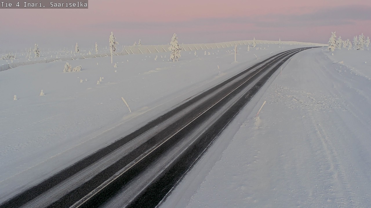 Weather Camera Image Road 4 Inari, Saariselkä, Kaunispää, Inari, Lappi