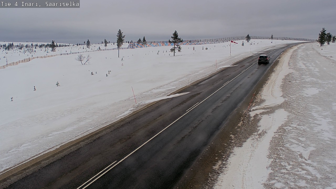 Weather Camera Image Road 4 Inari, Saariselkä, Kaunispää, Inari, Lappi