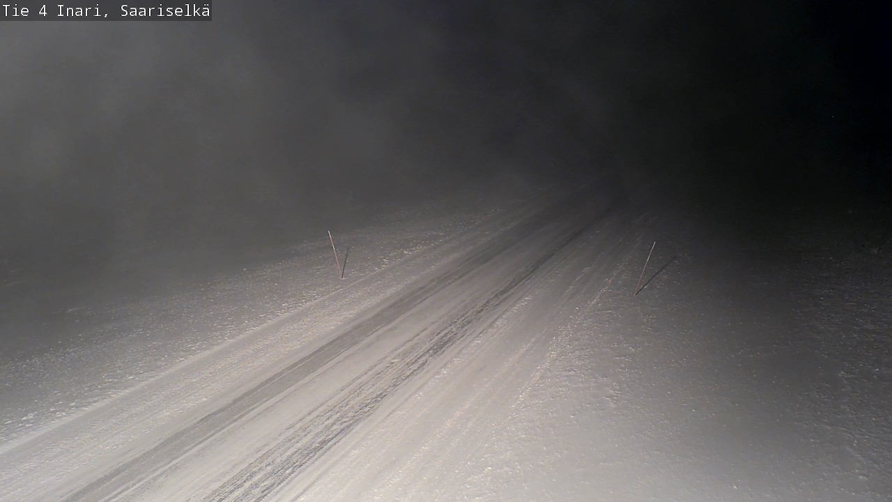 Weather Camera Image Road 4 Inari, Saariselkä, Kaunispää, Inari, Lappi