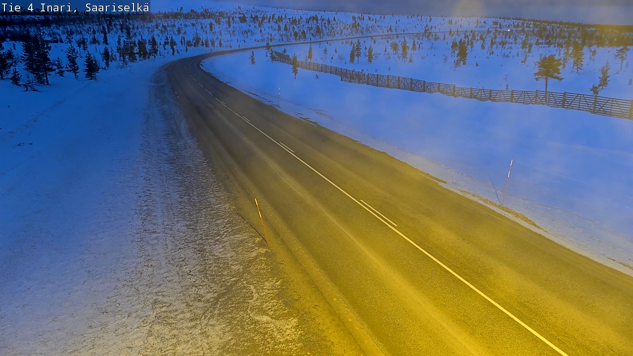 Kelikamerat Kuva Tie 4 Inari, Saariselkä, Kaunispää, Inari, Lappi