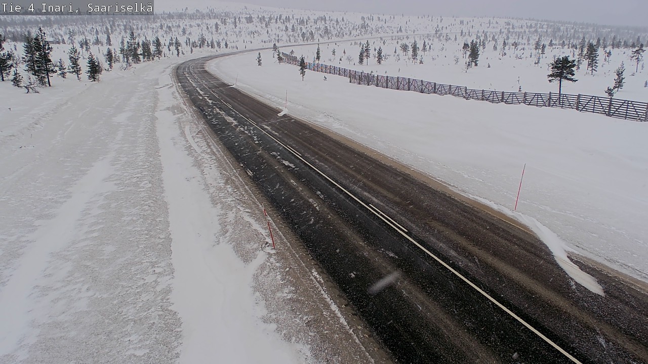 Kelikamerat Kuva Tie 4 Inari, Saariselkä, Kaunispää, Inari, Lappi