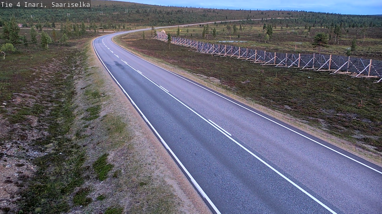 Weather Camera Image Road 4 Inari, Saariselkä, Kaunispää, Inari, Lappi