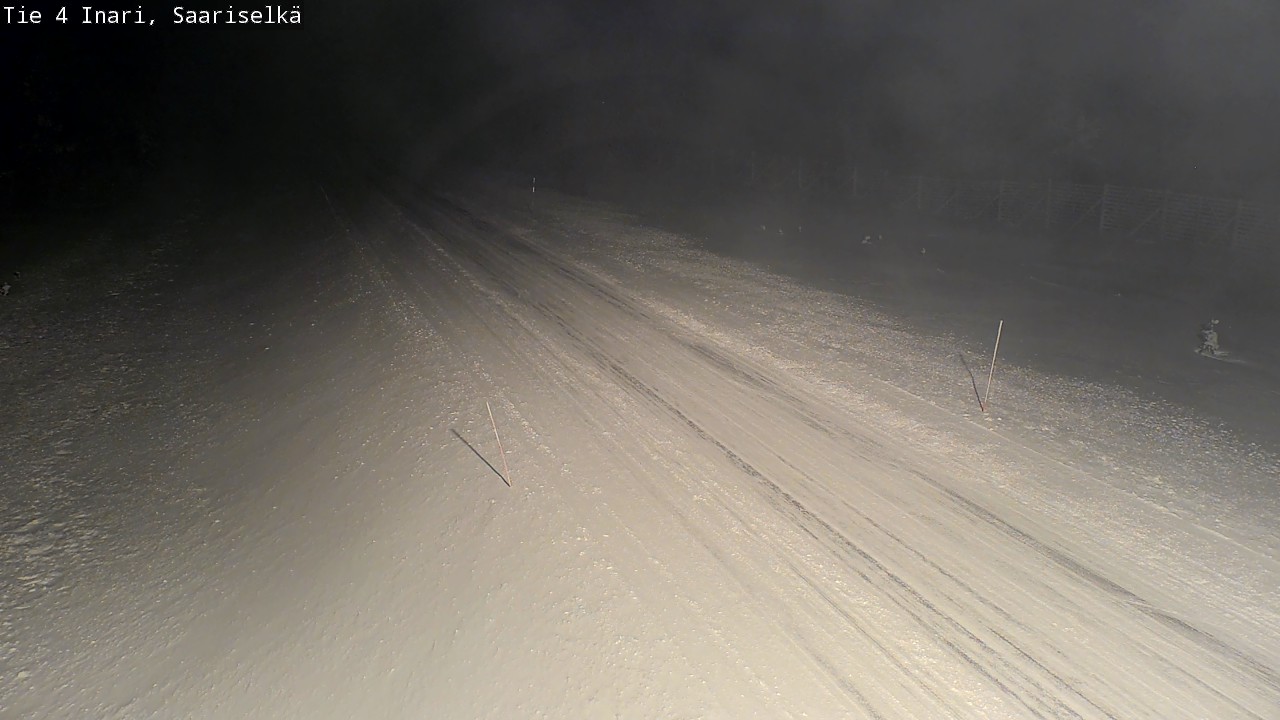 Weather Camera Image Väg 4 Enare, Saariselkä, Kaunispää, Inari, Lappi