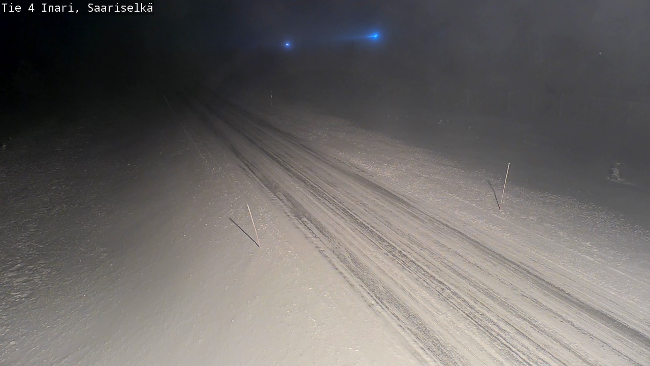 Weather Camera Image Väg 4 Enare, Saariselkä, Kaunispää, Inari, Lappi