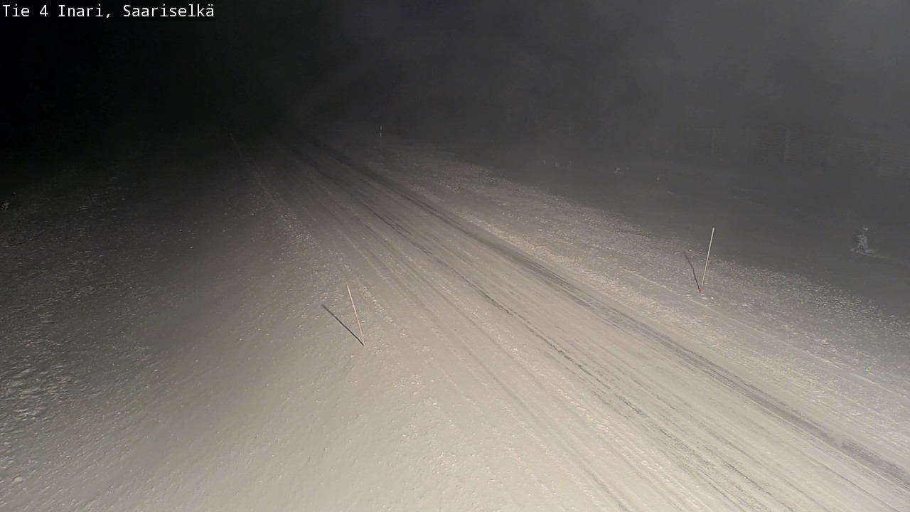 Weather Camera Image Väg 4 Enare, Saariselkä, Kaunispää, Inari, Lappi