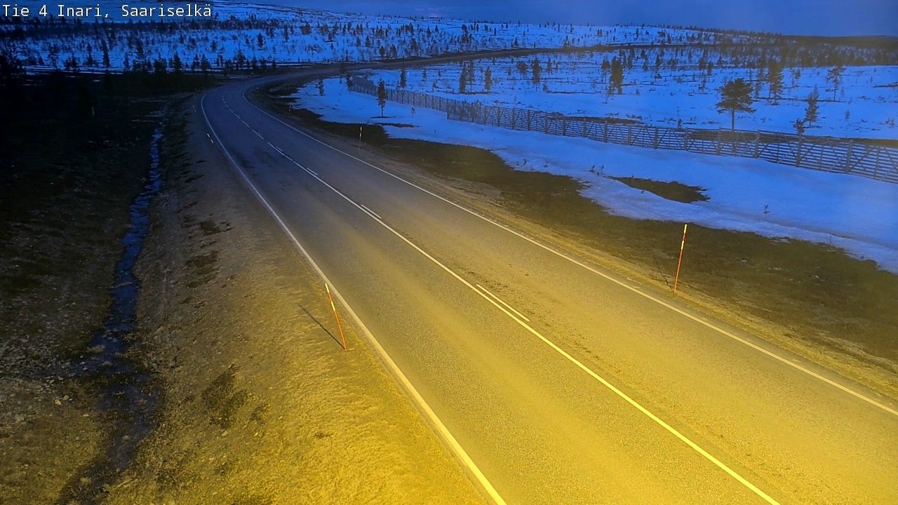 Kelikamerat Kuva Tie 4 Inari, Saariselkä, Kaunispää, Inari, Lappi