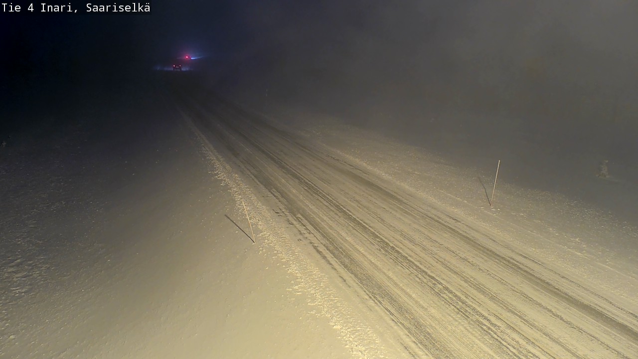 Weather Camera Image Väg 4 Enare, Saariselkä, Kaunispää, Inari, Lappi