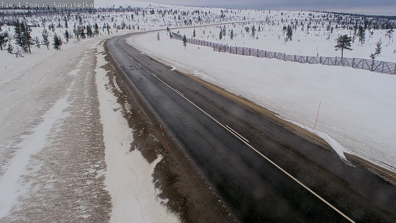Weather Camera Image Road 4 Inari, Saariselkä, Kaunispää, Inari, Lappi