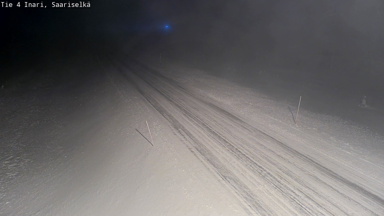 Weather Camera Image Väg 4 Enare, Saariselkä, Kaunispää, Inari, Lappi