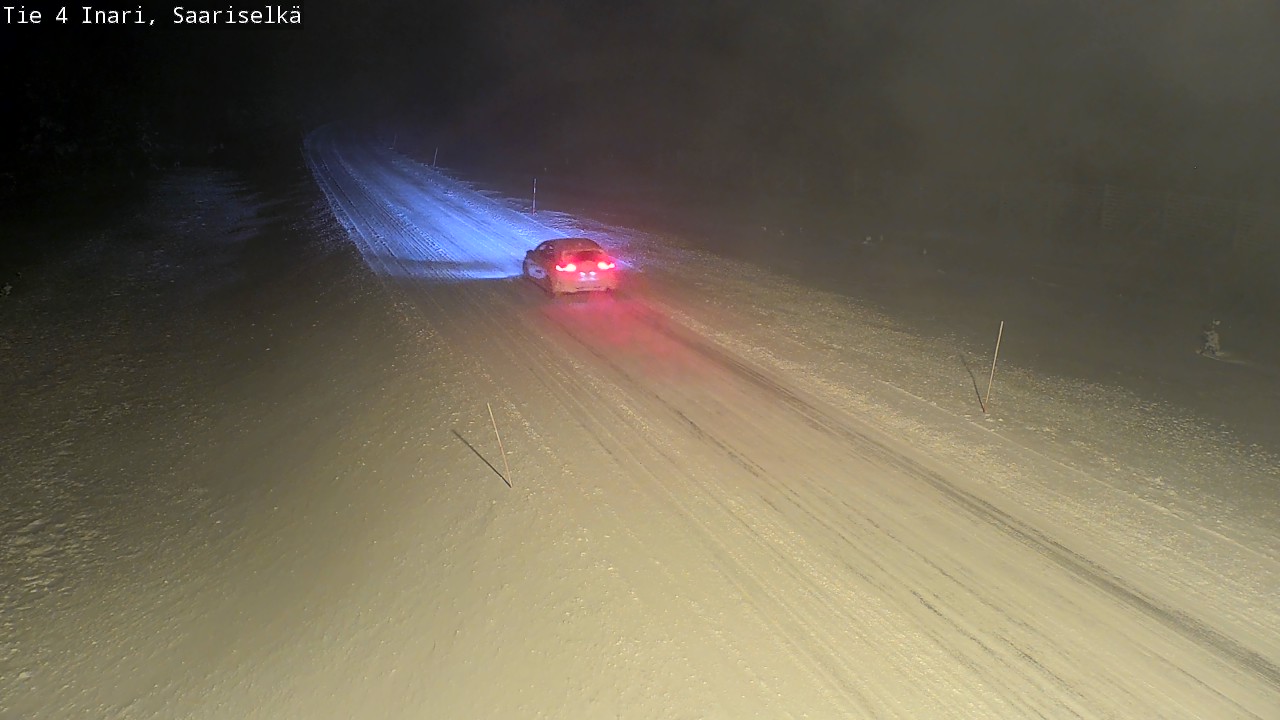 Weather Camera Image Väg 4 Enare, Saariselkä, Kaunispää, Inari, Lappi