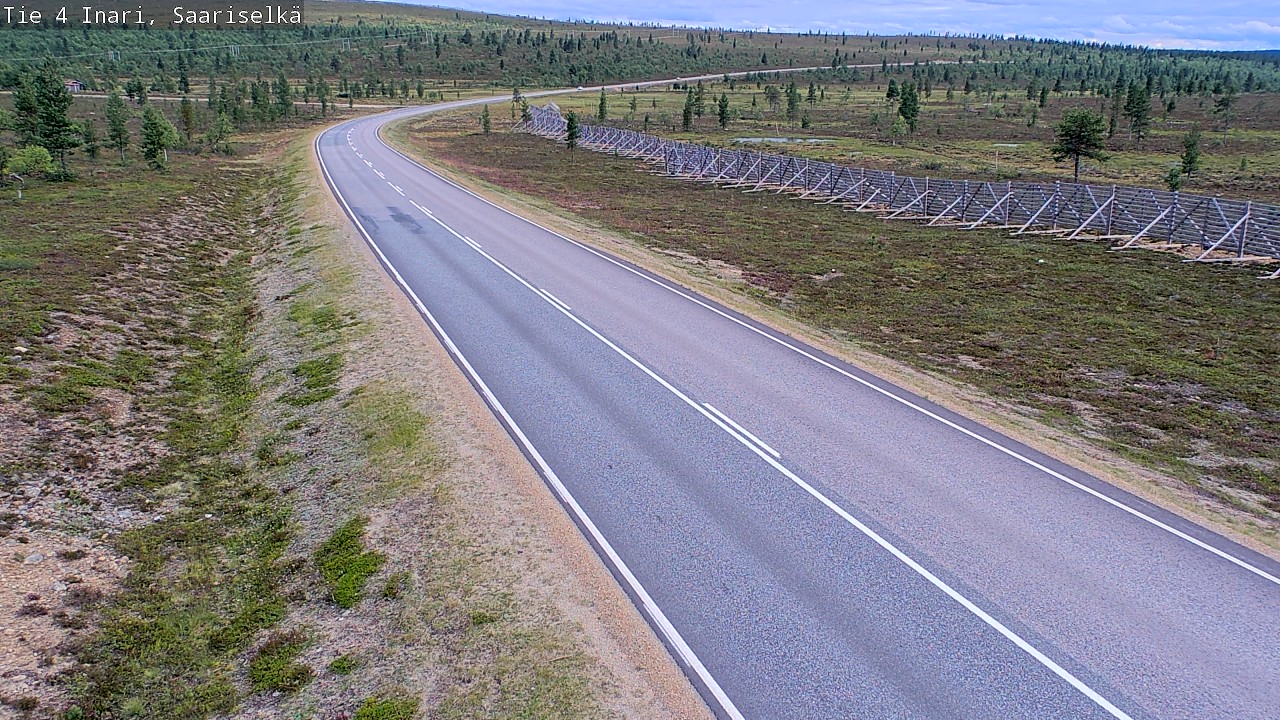 Weather Camera Image Road 4 Inari, Saariselkä, Kaunispää, Inari, Lappi
