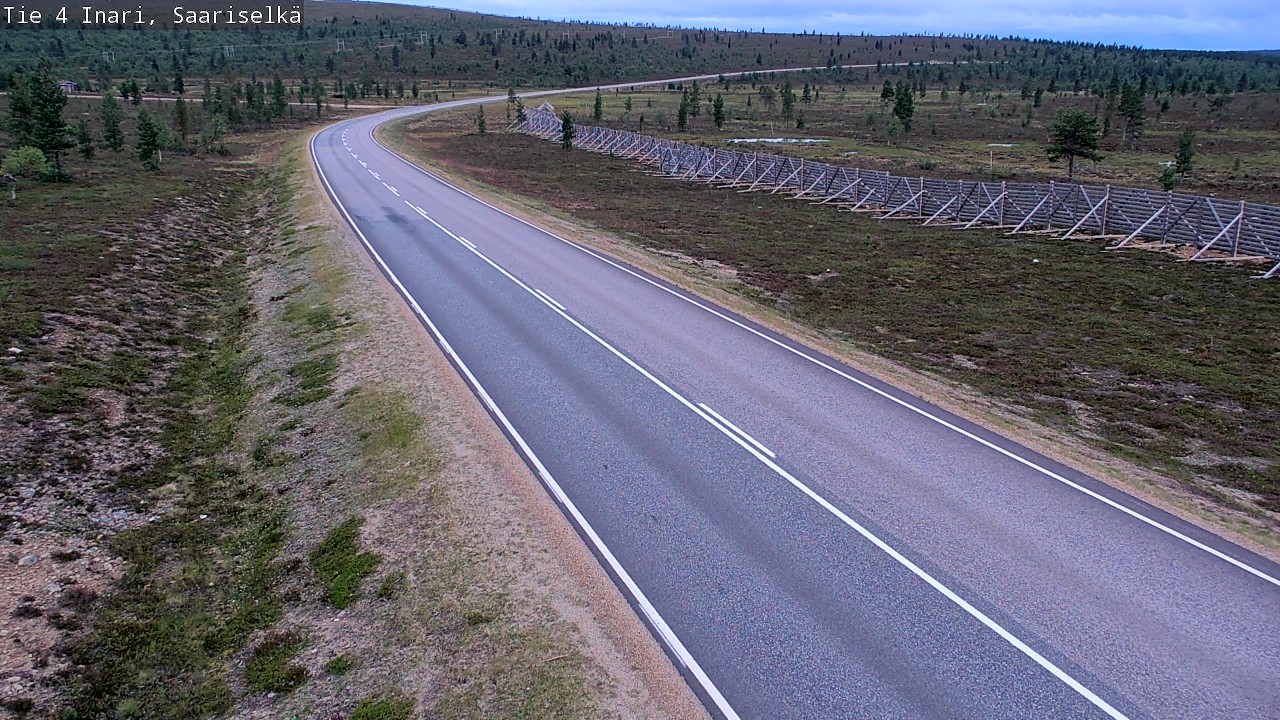Weather Camera Image Road 4 Inari, Saariselkä, Kaunispää, Inari, Lappi