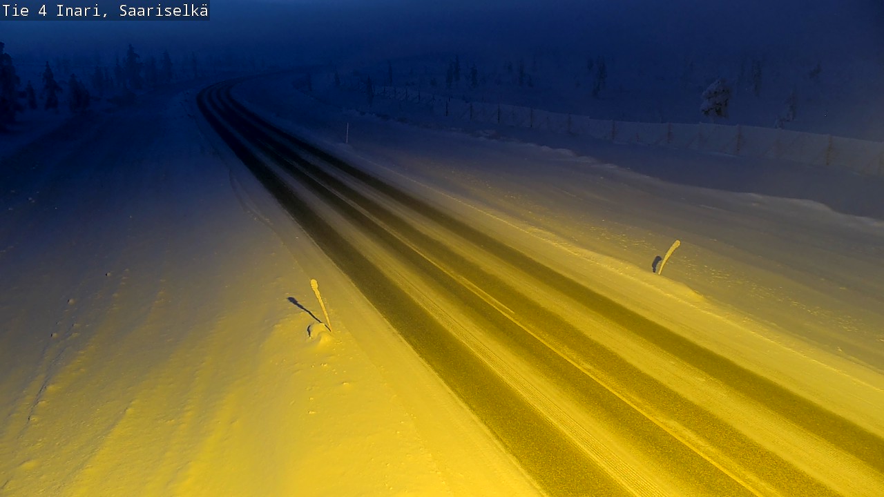 Kelikamerat Kuva Tie 4 Inari, Saariselkä, Kaunispää, Inari, Lappi
