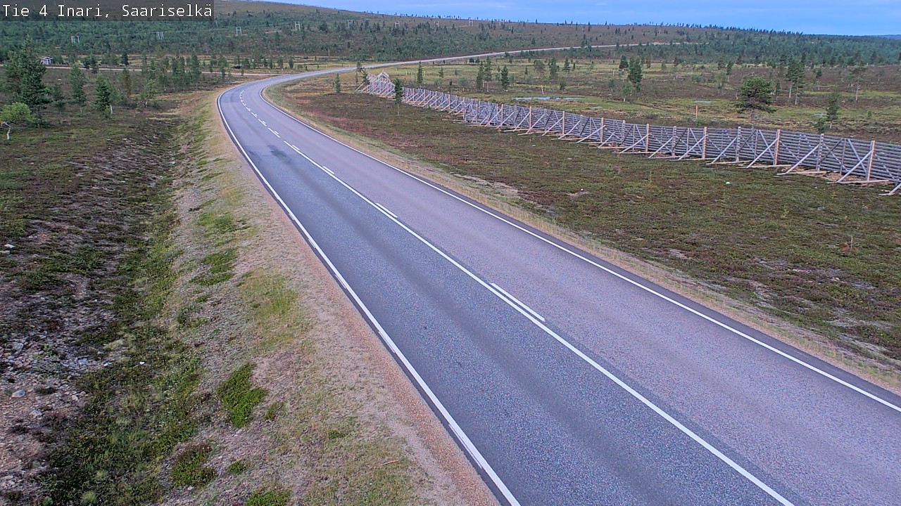 Weather Camera Image Road 4 Inari, Saariselkä, Kaunispää, Inari, Lappi