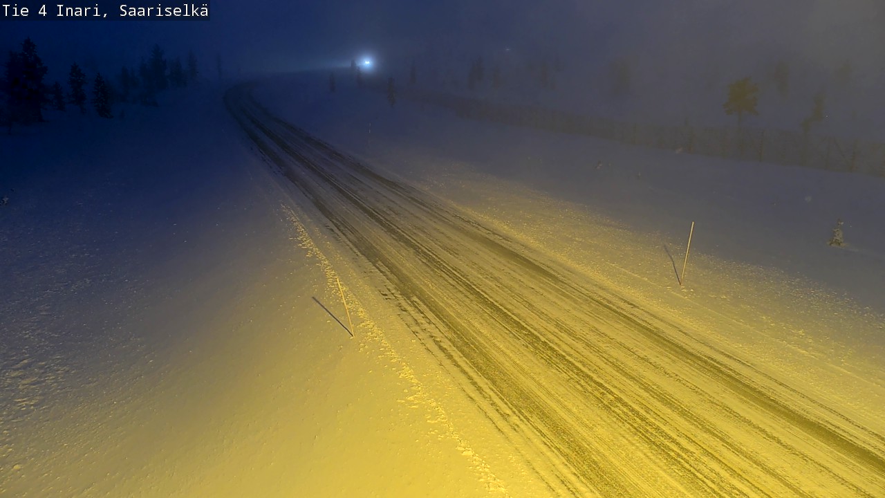 Weather Camera Image Väg 4 Enare, Saariselkä, Kaunispää, Inari, Lappi