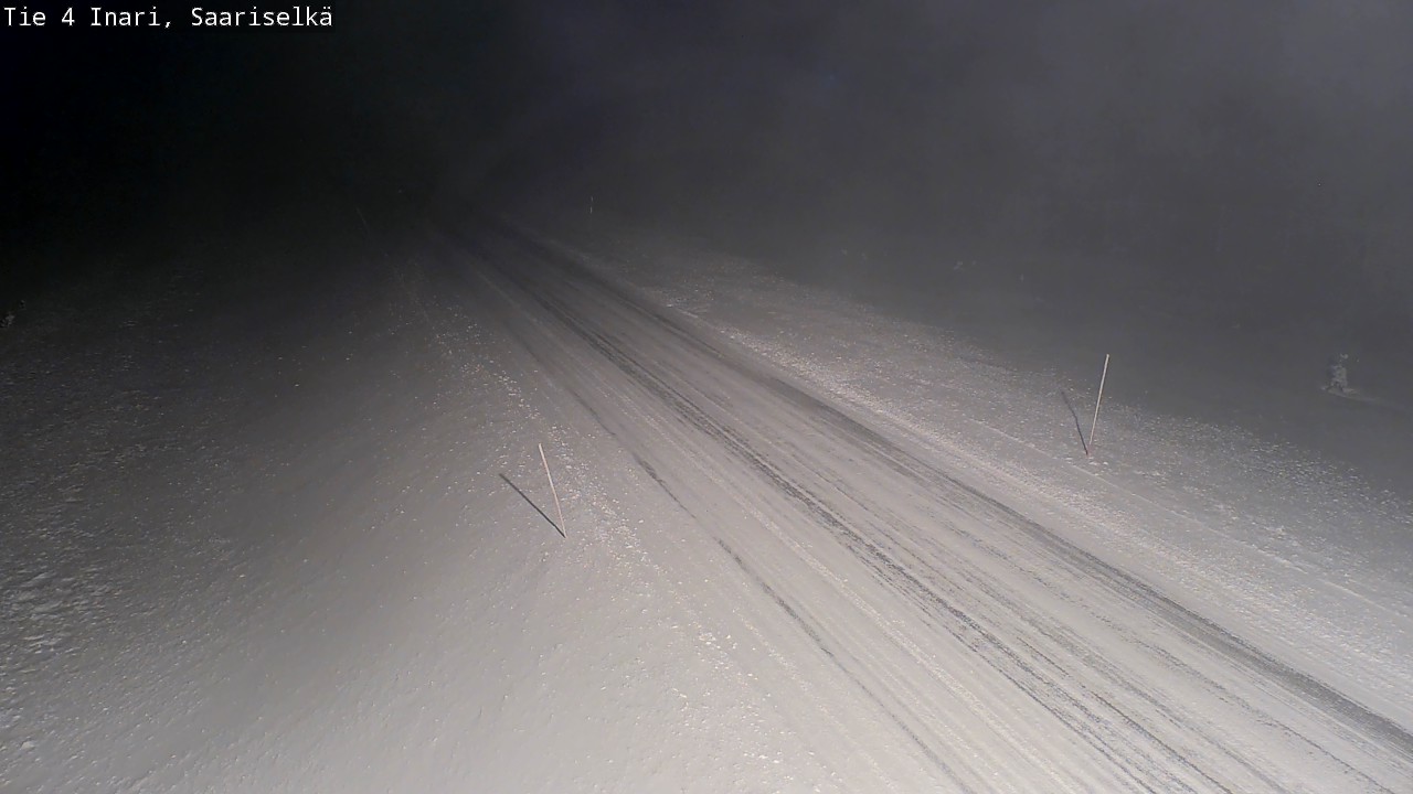 Weather Camera Image Väg 4 Enare, Saariselkä, Kaunispää, Inari, Lappi