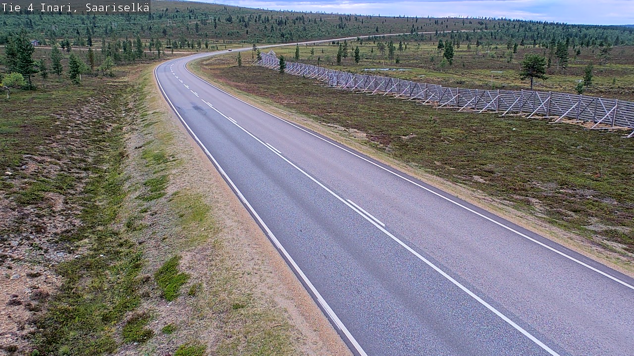 Weather Camera Image Road 4 Inari, Saariselkä, Kaunispää, Inari, Lappi