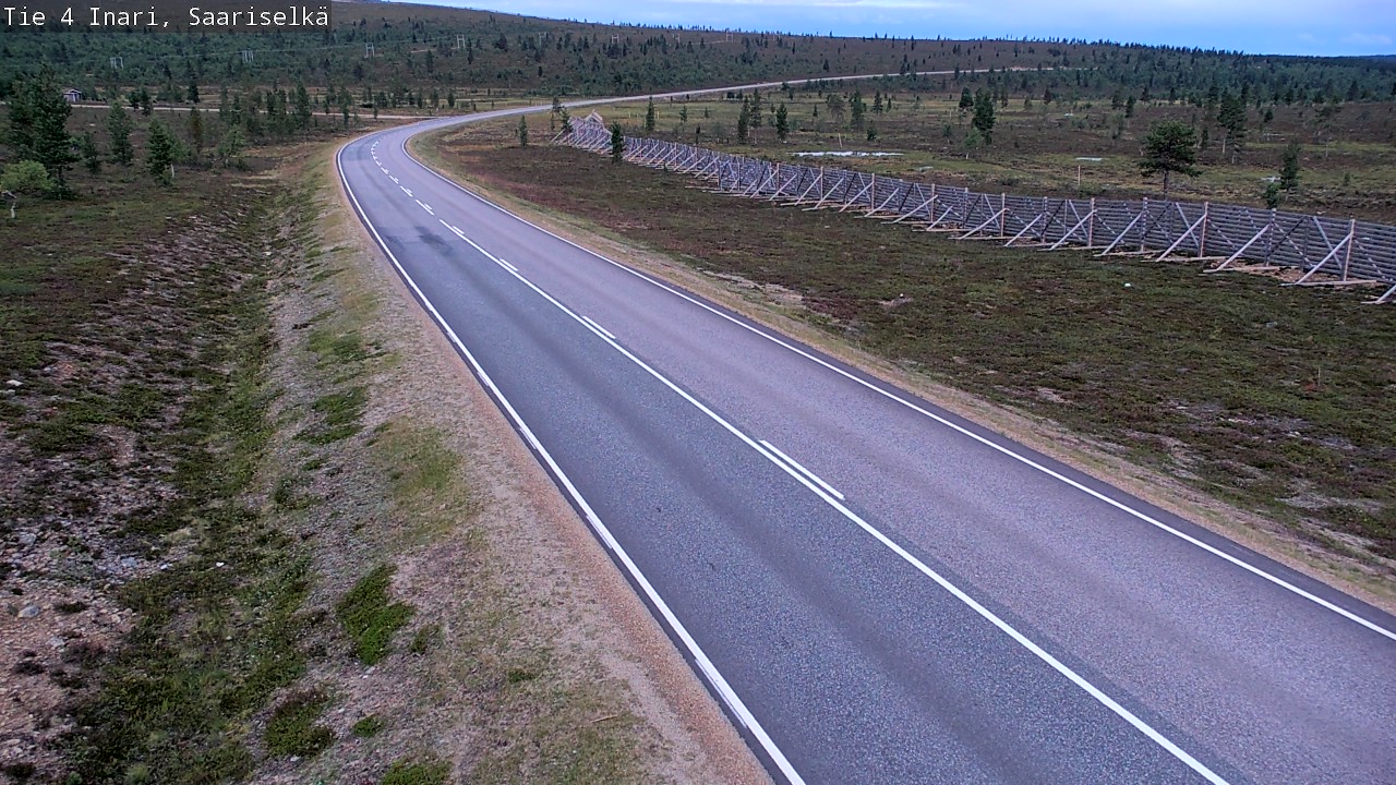 Weather Camera Image Road 4 Inari, Saariselkä, Kaunispää, Inari, Lappi