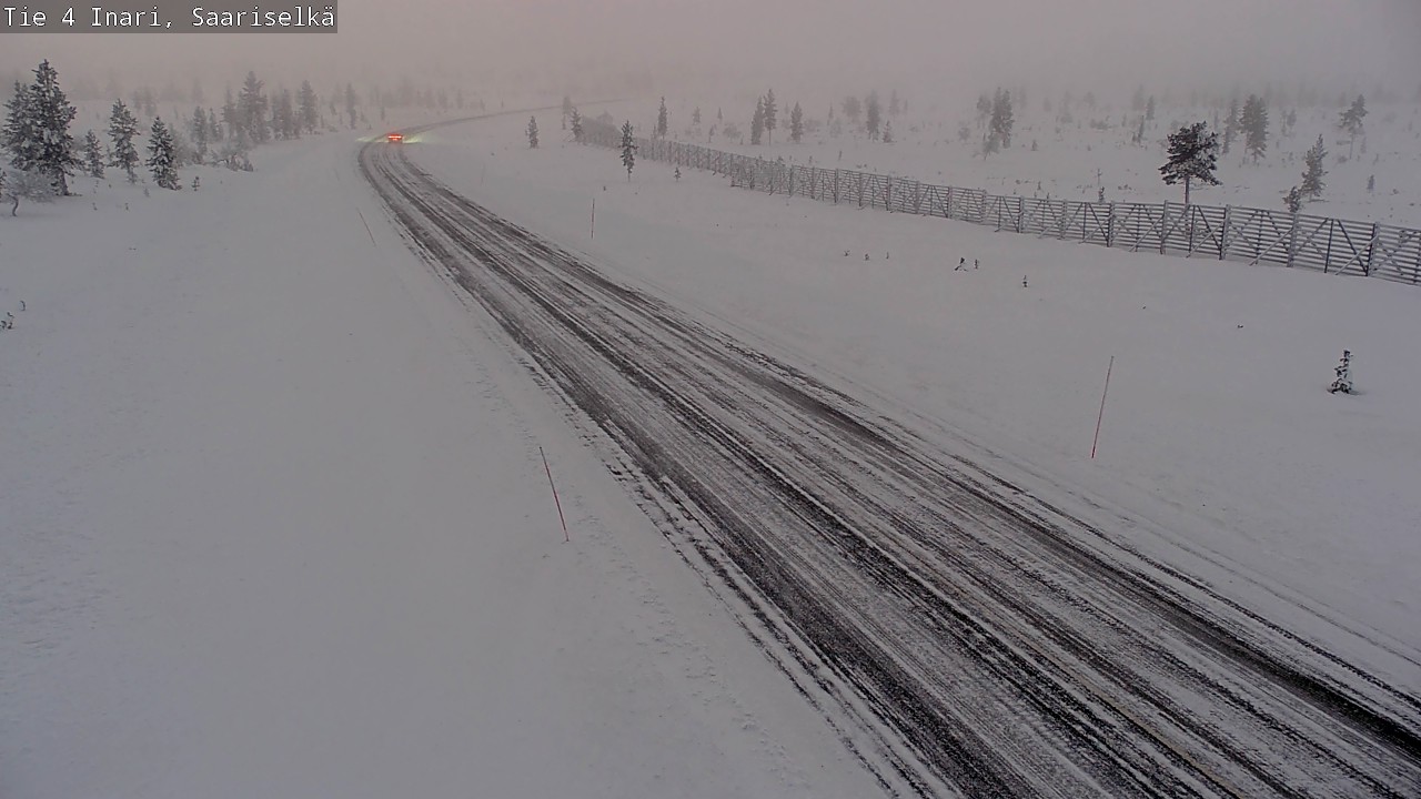 Weather Camera Image Väg 4 Enare, Saariselkä, Kaunispää, Inari, Lappi