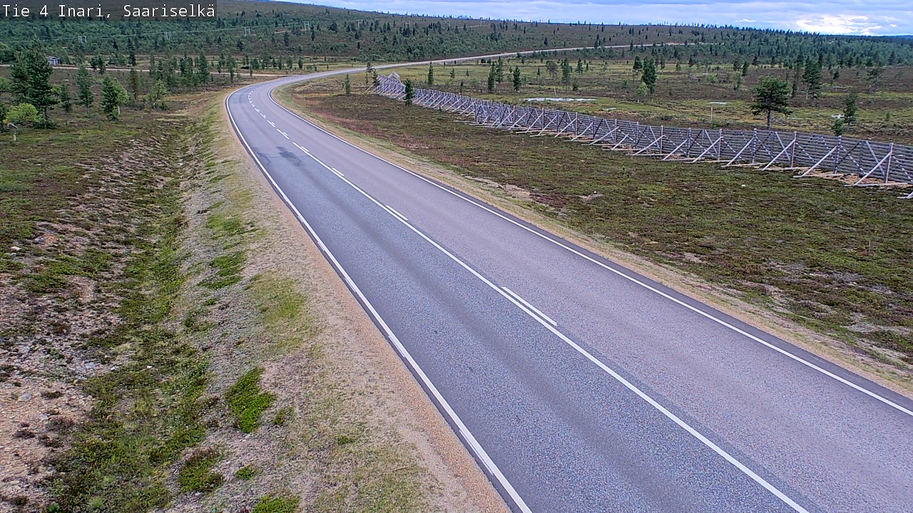 Weather Camera Image Road 4 Inari, Saariselkä, Kaunispää, Inari, Lappi