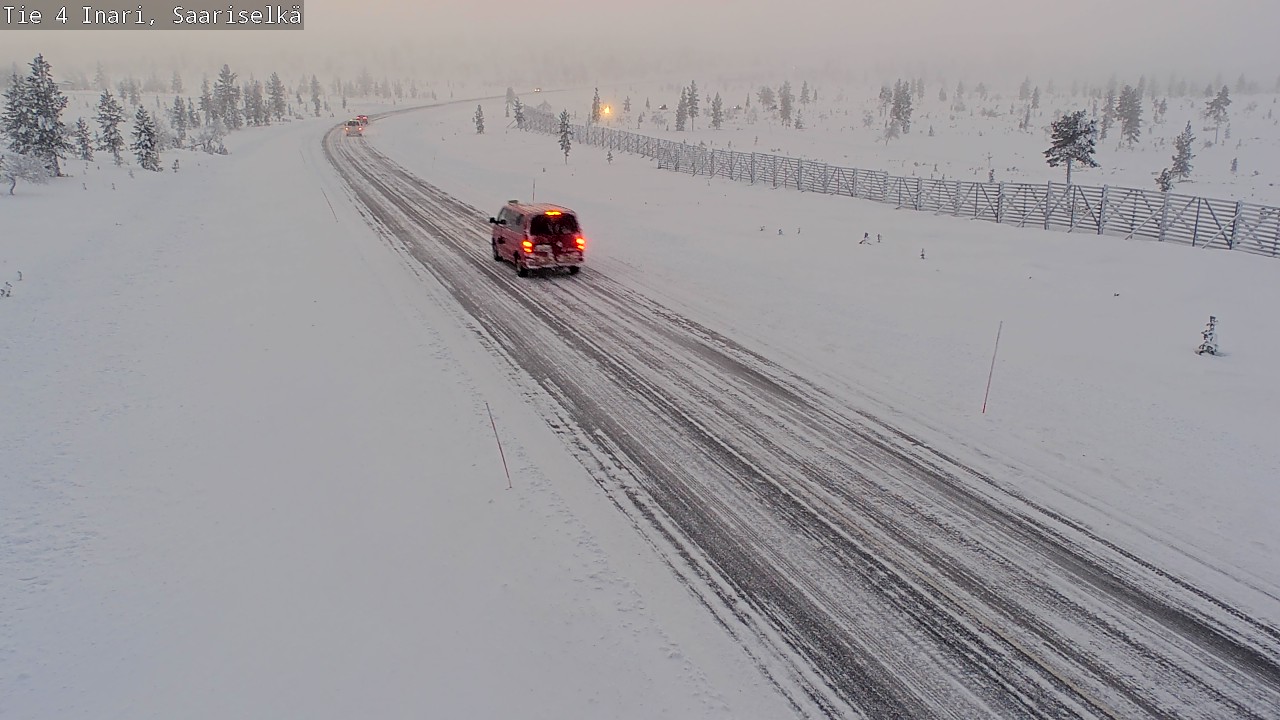 Weather Camera Image Väg 4 Enare, Saariselkä, Kaunispää, Inari, Lappi