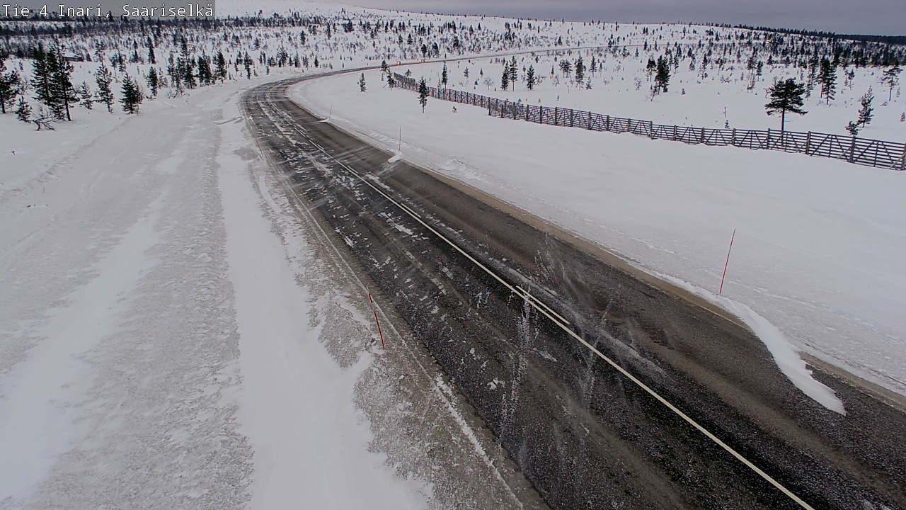 Kelikamerat Kuva Tie 4 Inari, Saariselkä, Kaunispää, Inari, Lappi