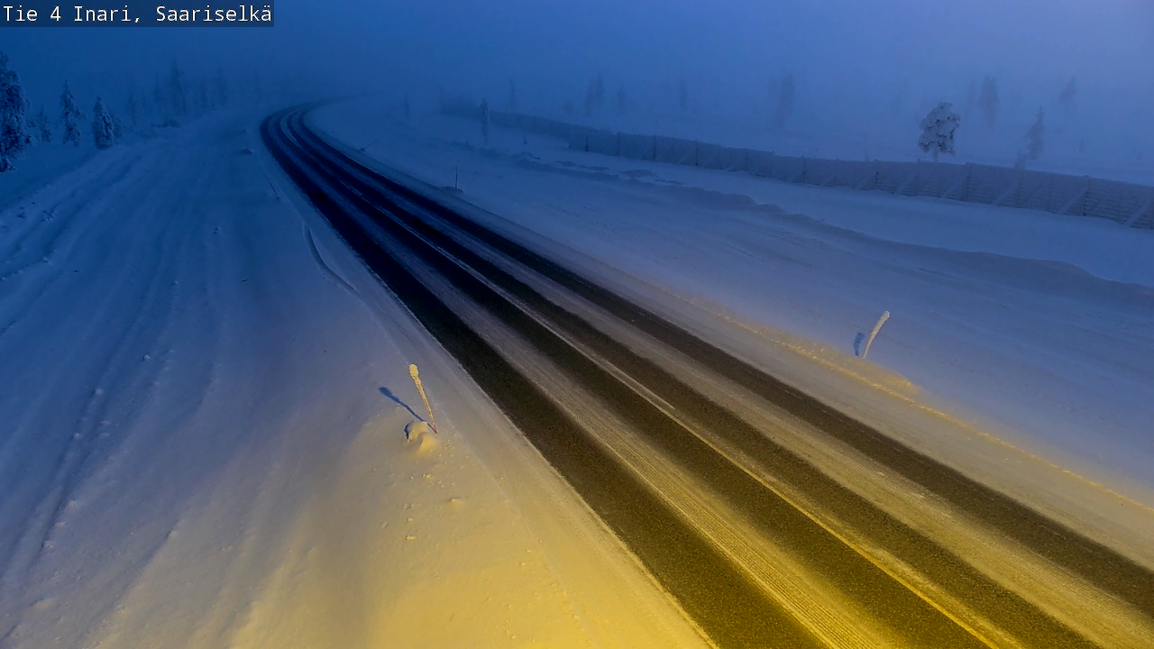 Kelikamerat Kuva Tie 4 Inari, Saariselkä, Kaunispää, Inari, Lappi