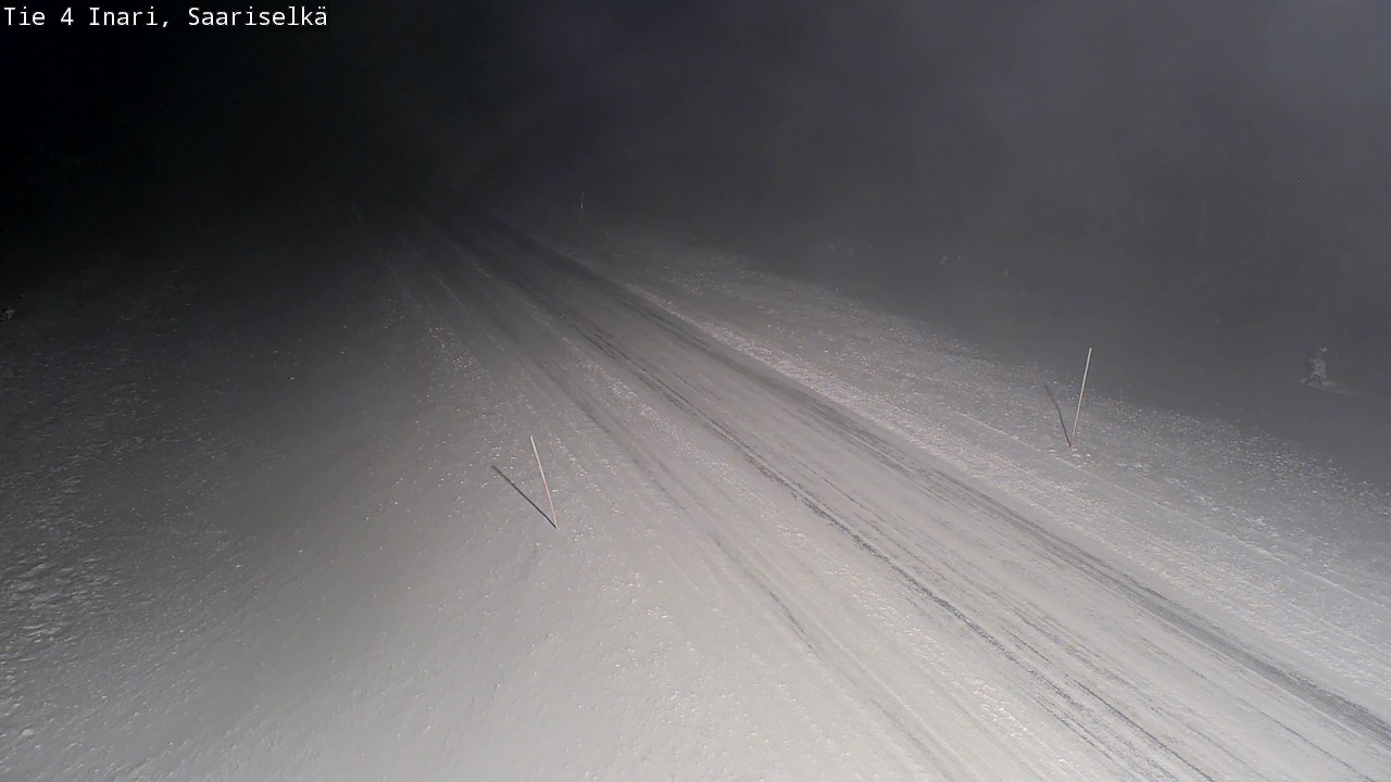 Weather Camera Image Väg 4 Enare, Saariselkä, Kaunispää, Inari, Lappi