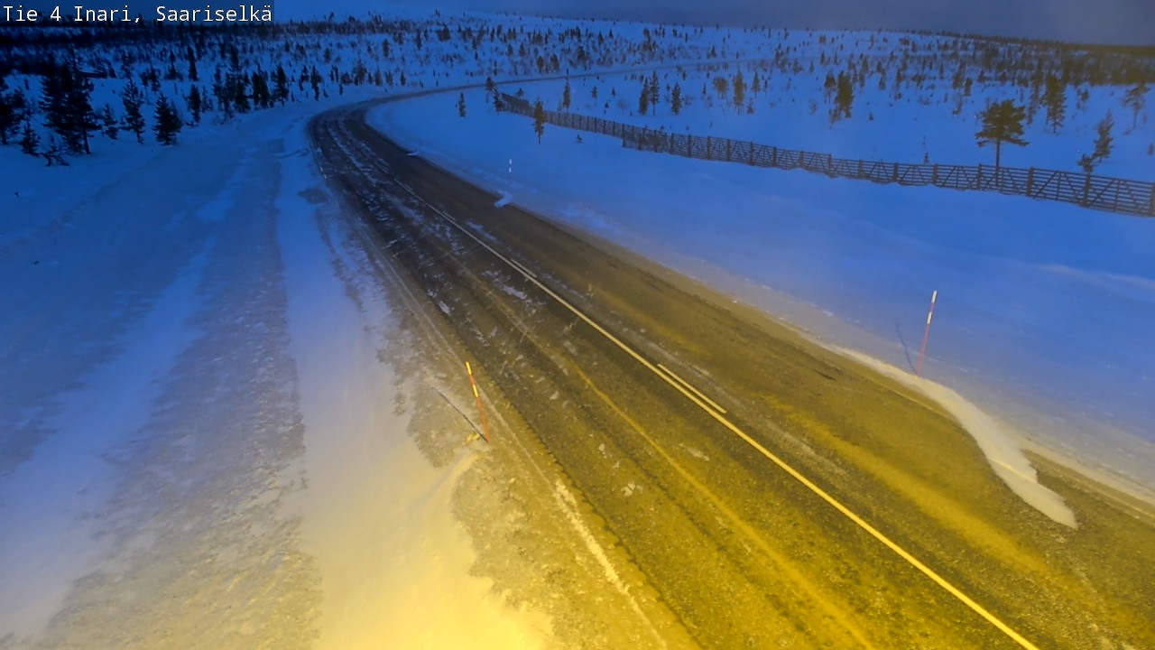 Kelikamerat Kuva Tie 4 Inari, Saariselkä, Kaunispää, Inari, Lappi