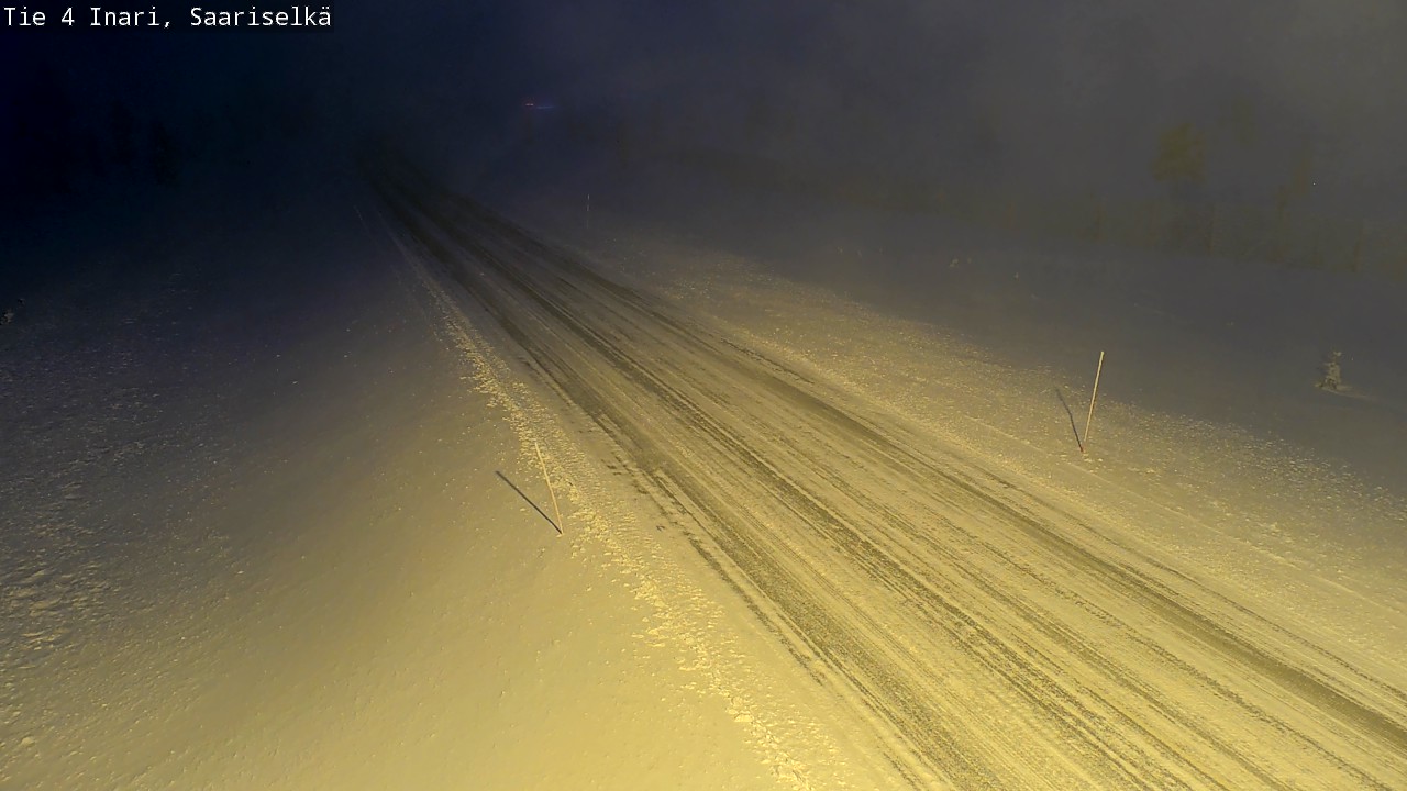 Weather Camera Image Road 4 Inari, Saariselkä, Kaunispää, Inari, Lappi