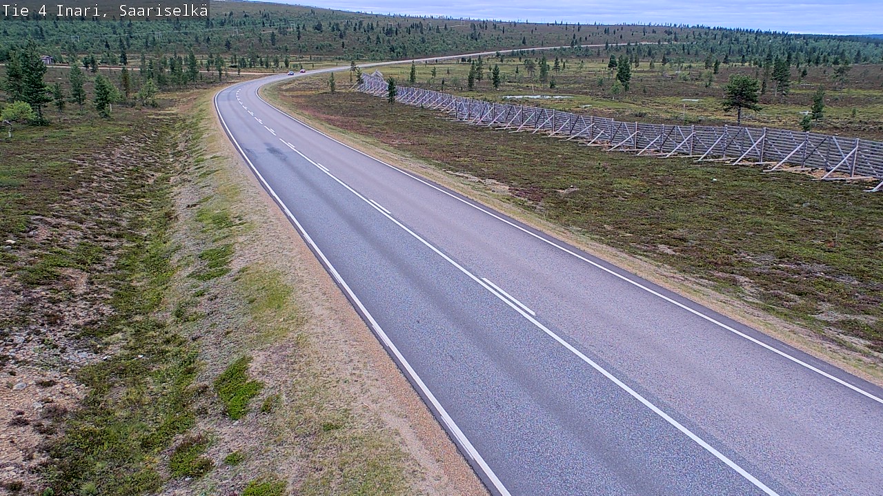 Weather Camera Image Road 4 Inari, Saariselkä, Kaunispää, Inari, Lappi