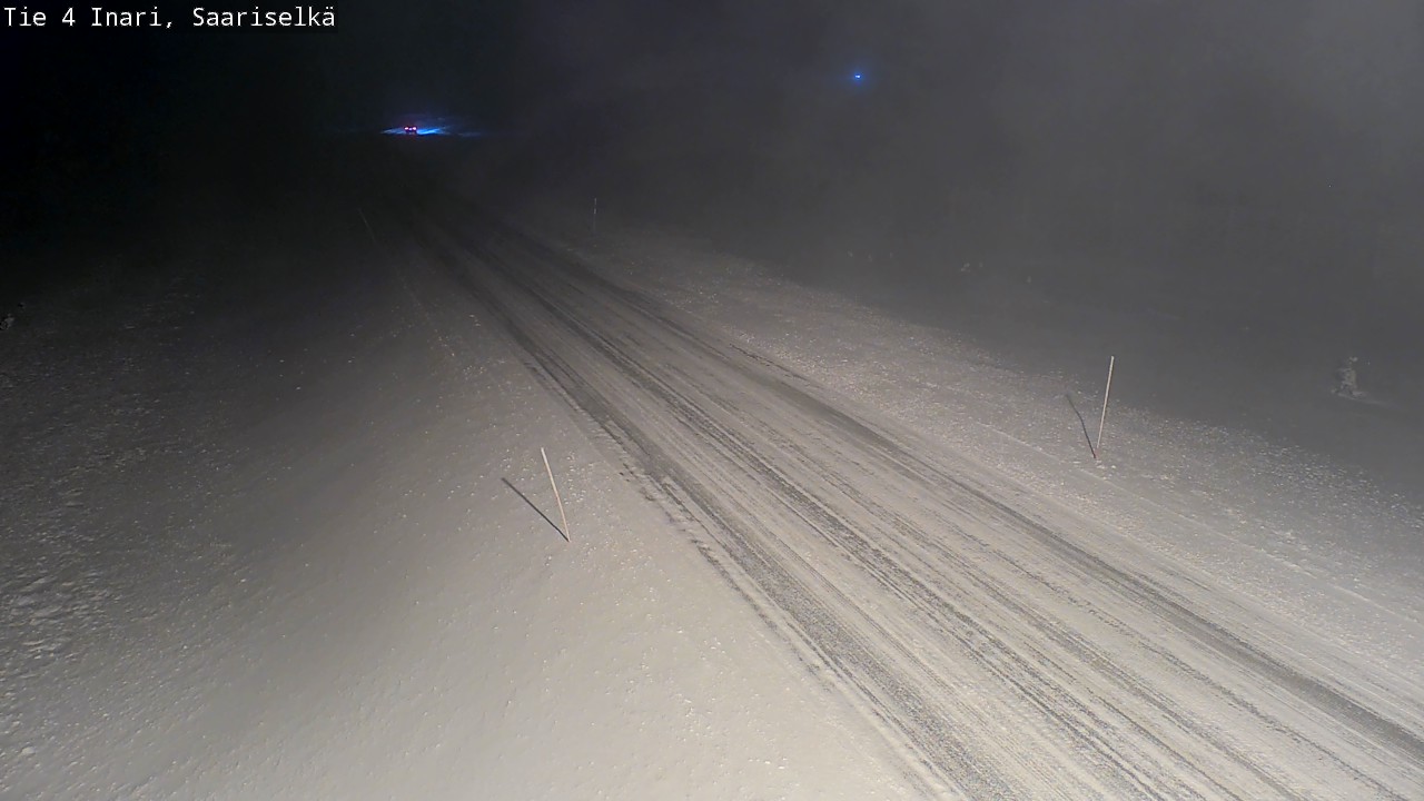 Weather Camera Image Väg 4 Enare, Saariselkä, Kaunispää, Inari, Lappi