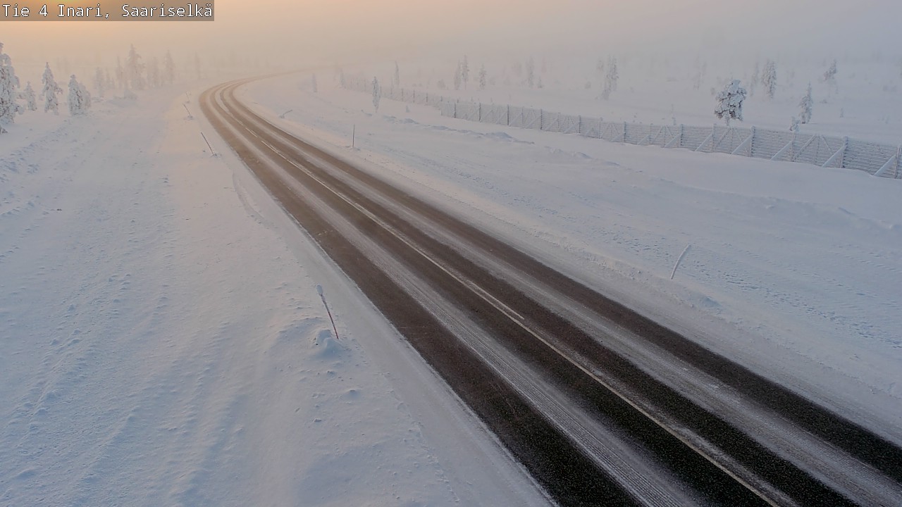 Weather Camera Image Road 4 Inari, Saariselkä, Kaunispää, Inari, Lappi