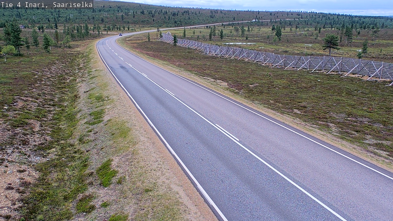 Weather Camera Image Road 4 Inari, Saariselkä, Kaunispää, Inari, Lappi
