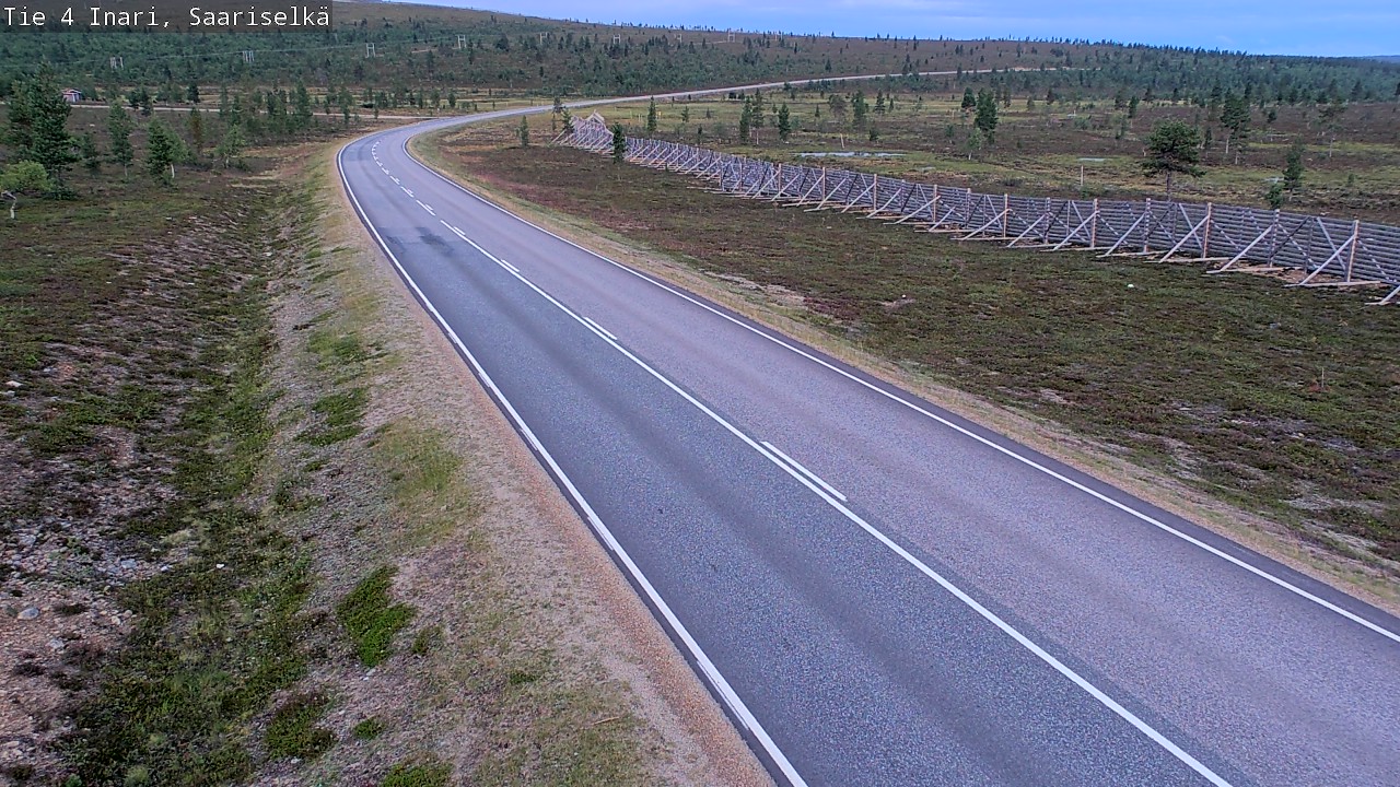 Weather Camera Image Road 4 Inari, Saariselkä, Kaunispää, Inari, Lappi
