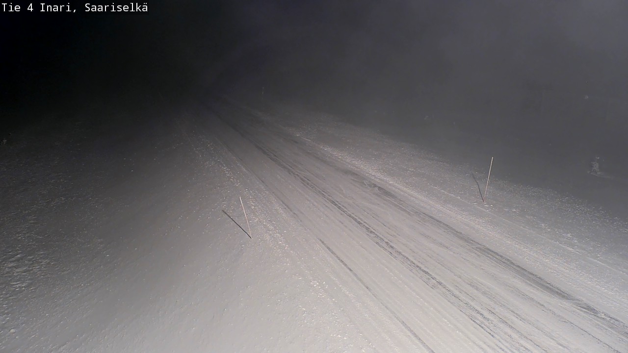 Weather Camera Image Väg 4 Enare, Saariselkä, Kaunispää, Inari, Lappi