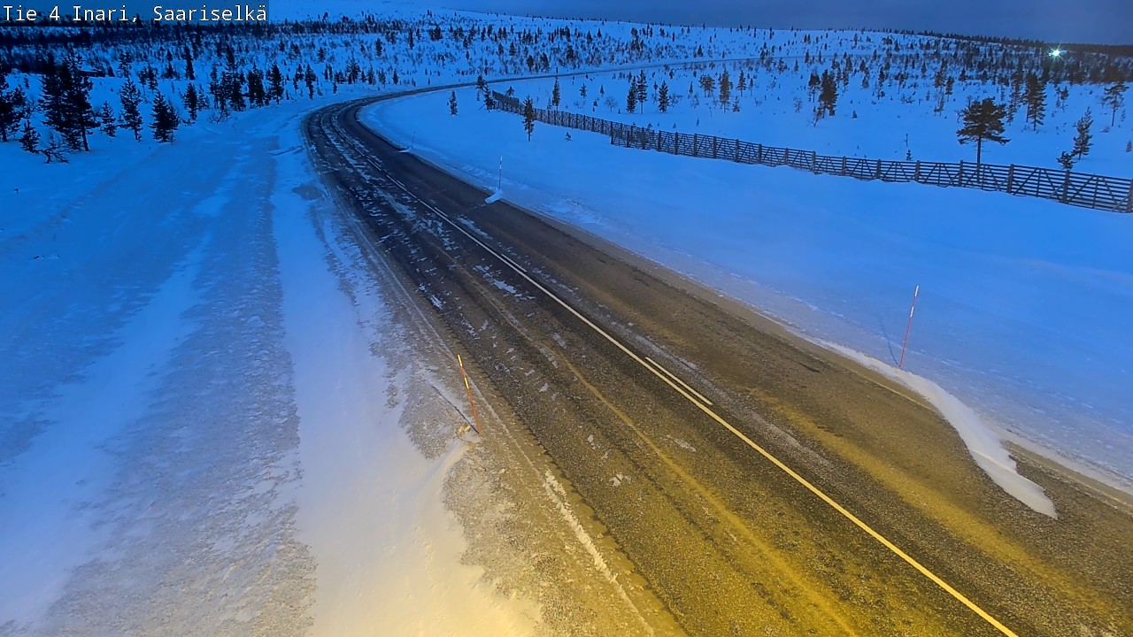 Kelikamerat Kuva Tie 4 Inari, Saariselkä, Kaunispää, Inari, Lappi
