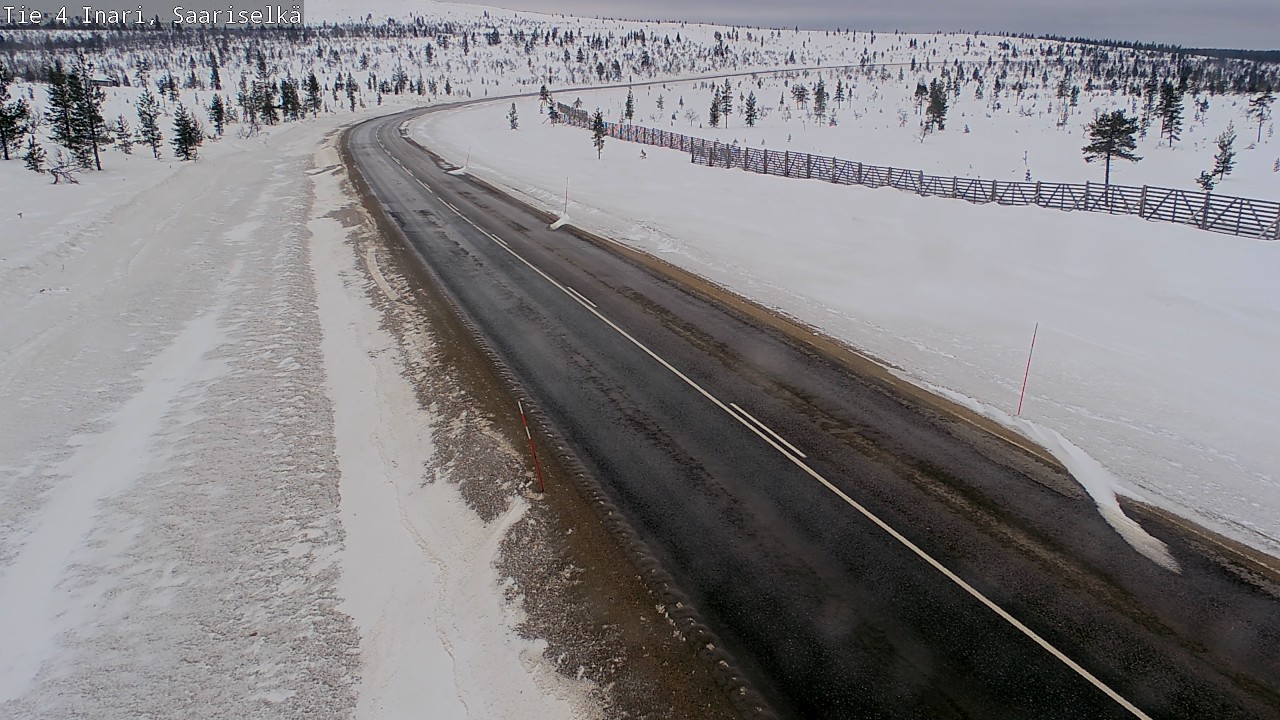 Weather Camera Image Road 4 Inari, Saariselkä, Kaunispää, Inari, Lappi