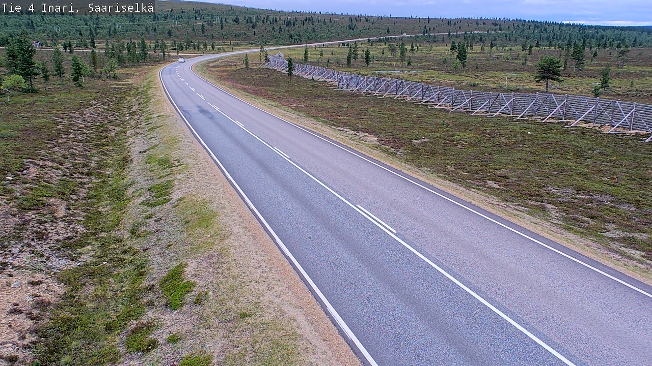 Weather Camera Image Road 4 Inari, Saariselkä, Kaunispää, Inari, Lappi