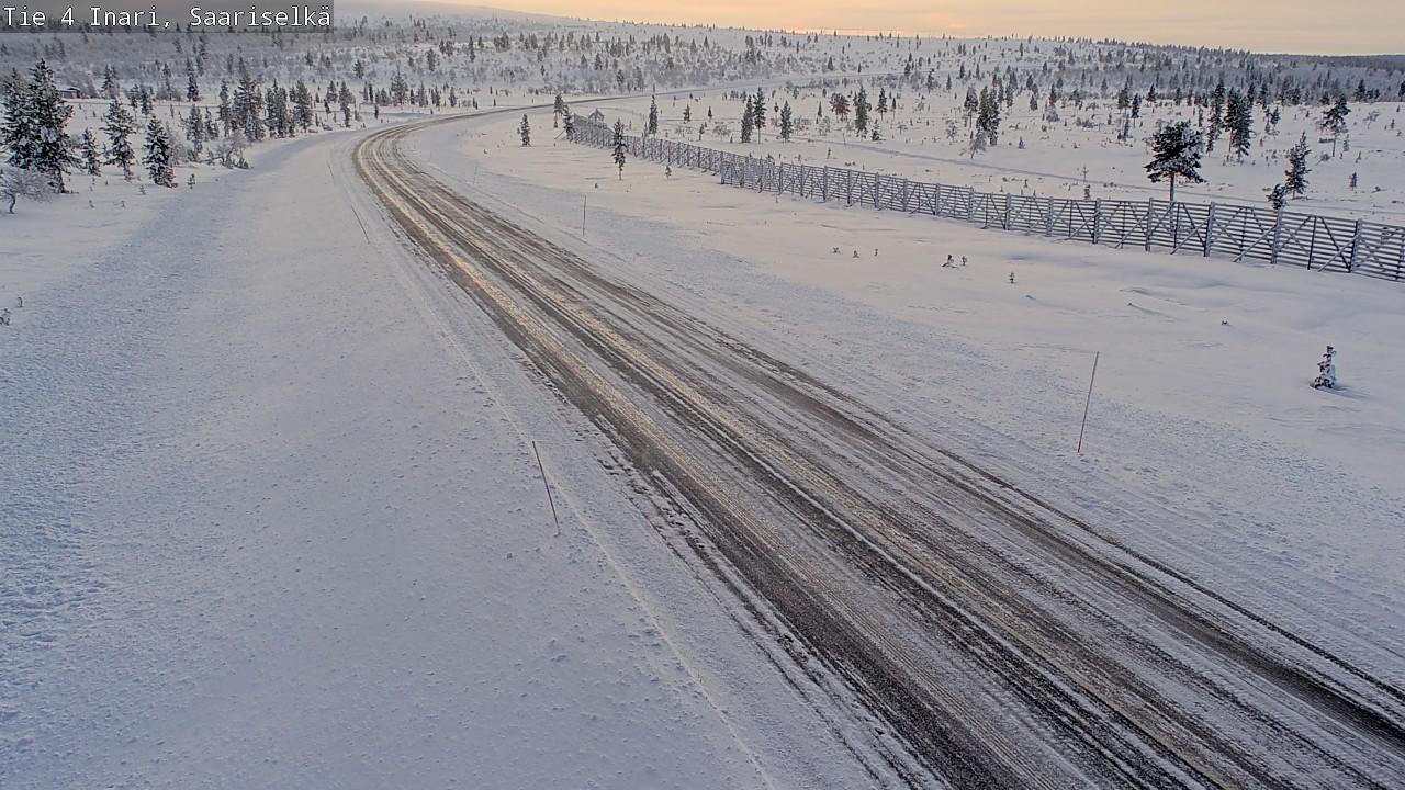 Weather Camera Image Väg 4 Enare, Saariselkä, Kaunispää, Inari, Lappi