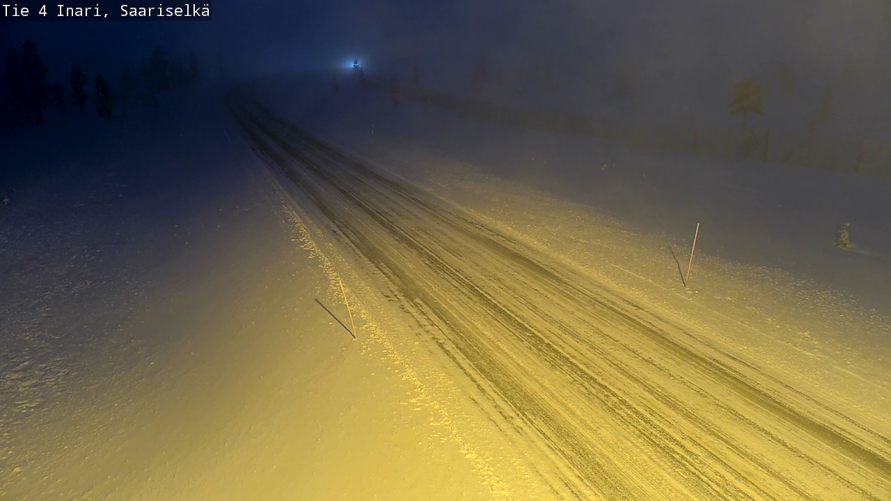 Weather Camera Image Väg 4 Enare, Saariselkä, Kaunispää, Inari, Lappi