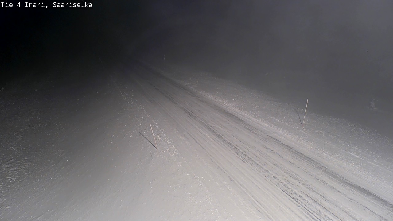 Weather Camera Image Väg 4 Enare, Saariselkä, Kaunispää, Inari, Lappi