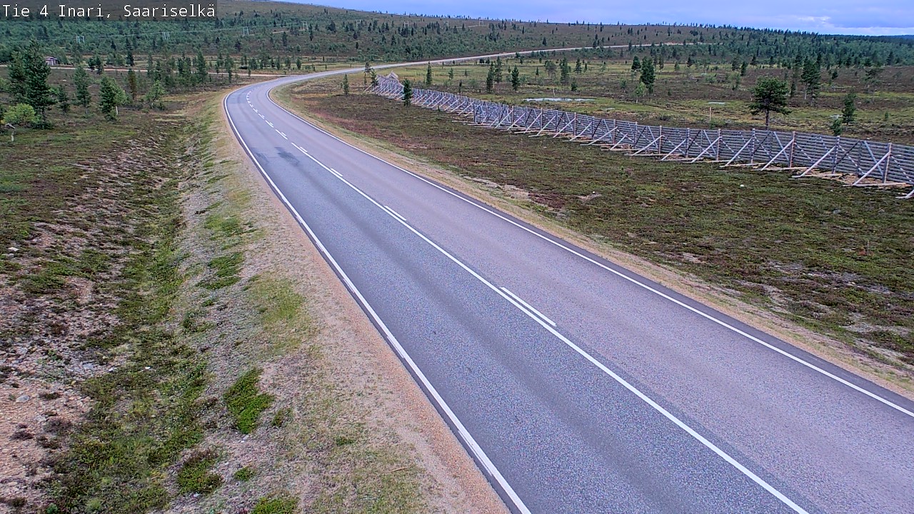 Weather Camera Image Road 4 Inari, Saariselkä, Kaunispää, Inari, Lappi